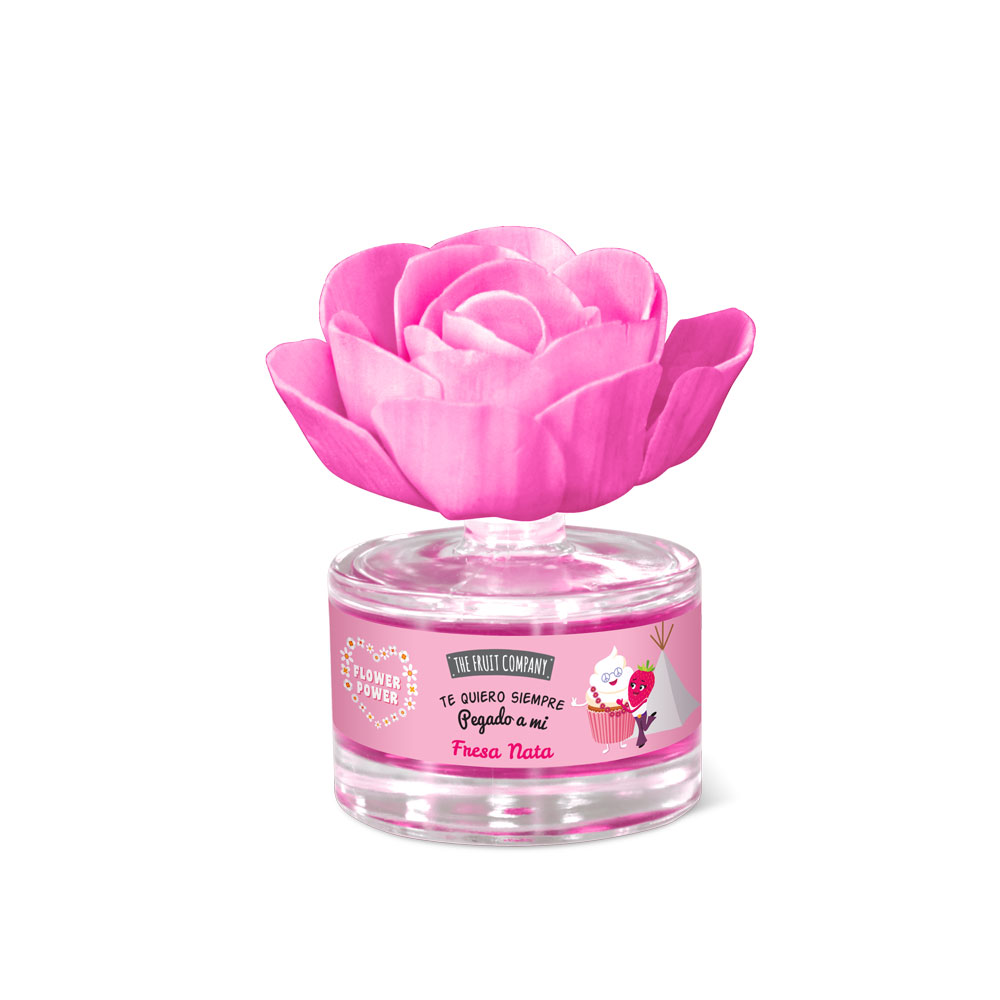 Flor Perfumada Fresa Nata – The Fruit Company | Ambientador Decorativo para Hogar