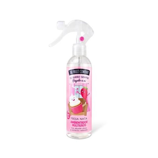The Fruit Company Ambientador Multiusos Fresa Nata – Spray Perfumado 250 ml