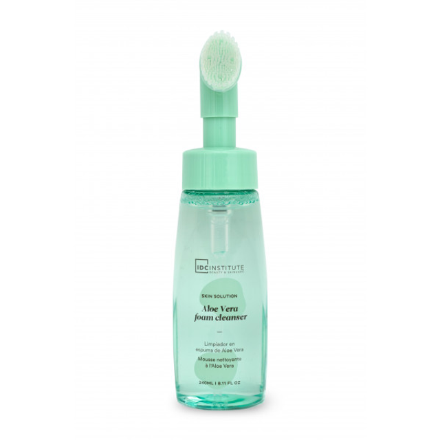 Limpiador con espuma aloe vera