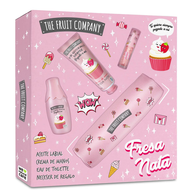 Estuche fruit company fresa / nata