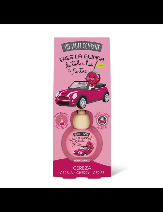 Ambientador para Coche The Fruit Company Cereza – Aroma Dulce y Duradero