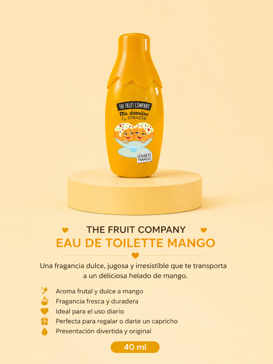 The Fruit Company Eau de Toilette Mango 40 ml – Fragancia Dulce y Frutal