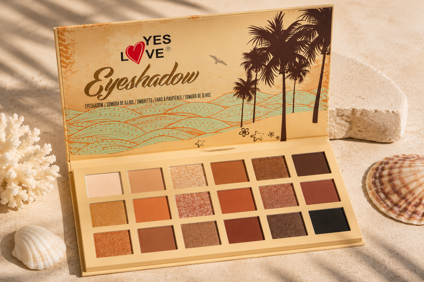 Paleta de Sombras Yes Love Eyeshadow – Tonos Naturales