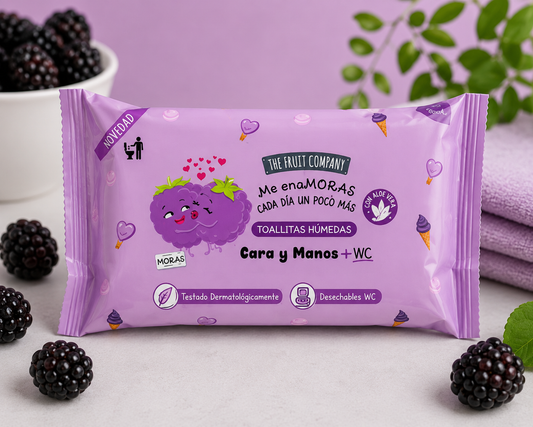 Toallitas Húmedas The Fruit Company – Aroma Mora