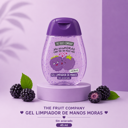 The Fruit Company Gel Limpiador de Manos Moras – 45 Ml