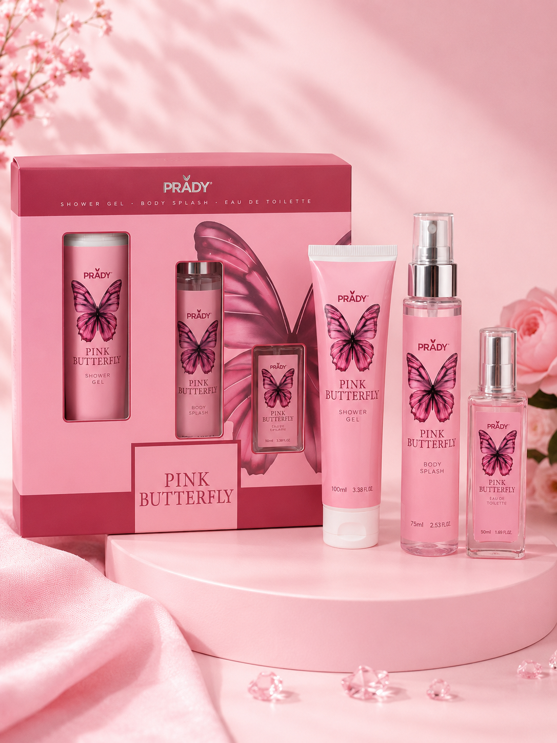 🦋 Set Pink Butterfly Prady – Delicadeza y Elegancia en Cada Aplicación