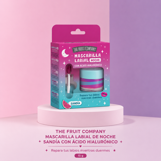 The Fruit Company Mascarilla Labial de Noche Sandía con Ácido Hialurónico