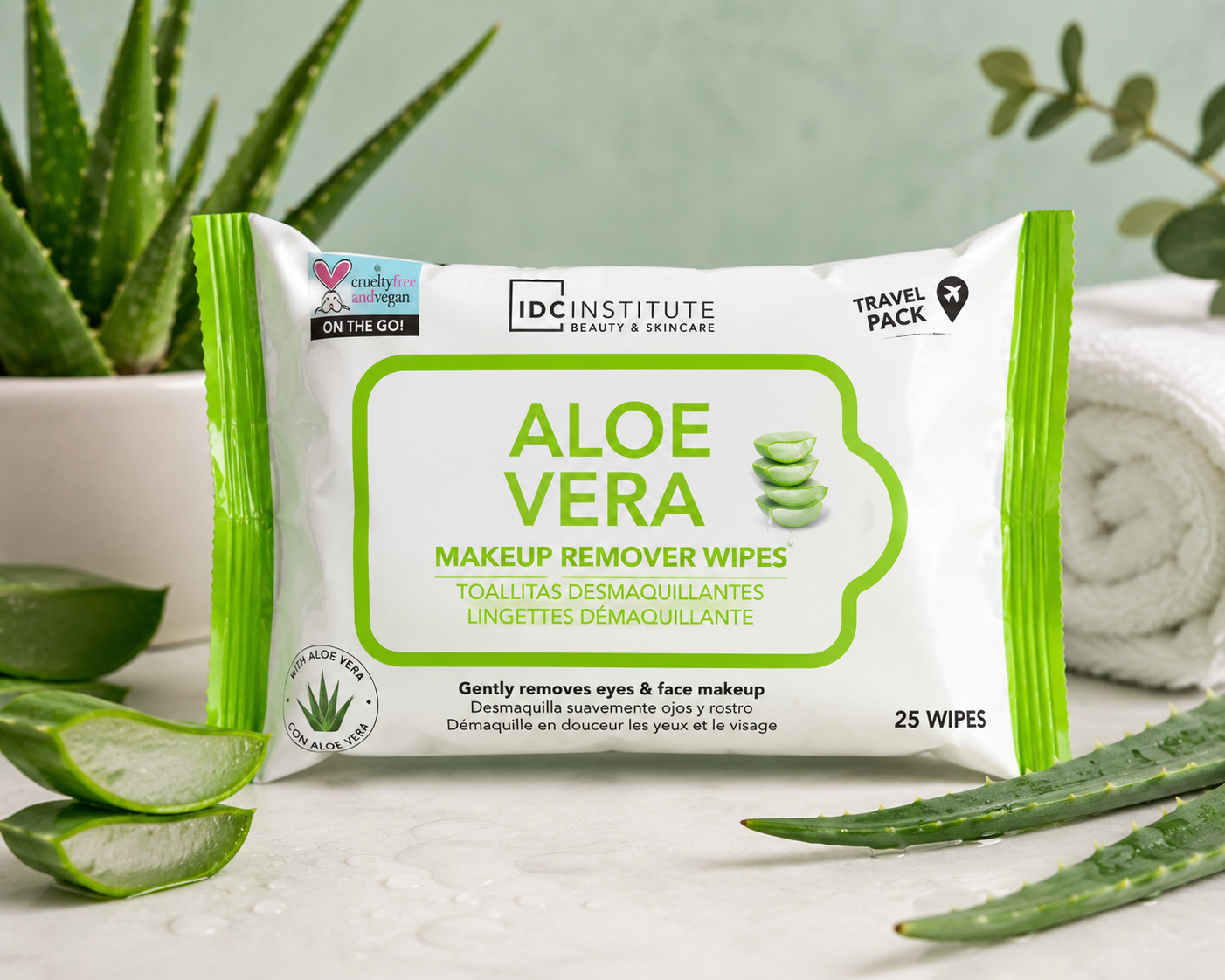 Toallitas Desmaquillantes Faciales Aloe Vera