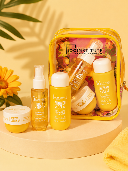 💛 Set de Cuidado Corporal IDC Institute – Rutina de Hidratación y Frescura