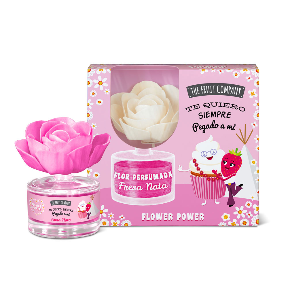 Flor Perfumada Fresa Nata – The Fruit Company | Ambientador Decorativo para Hogar