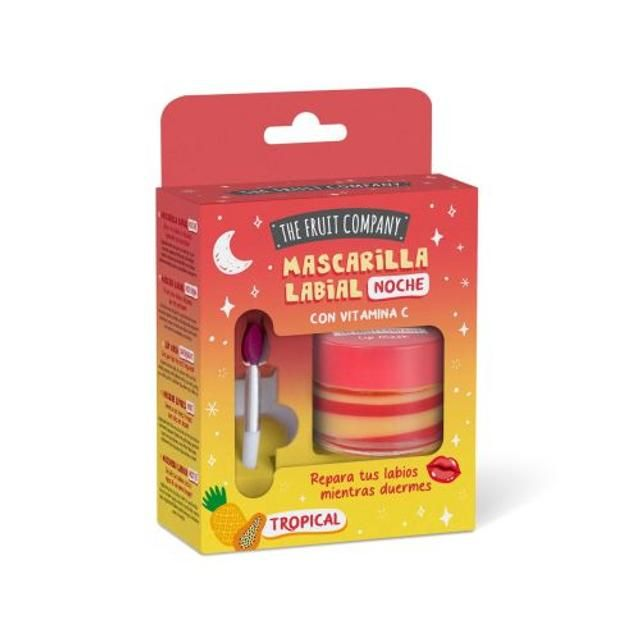 The Fruit Company Mascarilla Labial de Noche Tropical con Vitamina C | Overnight Lip Mask