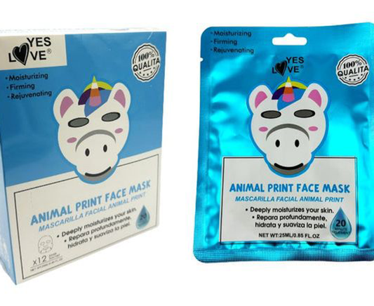 Mascarilla facial unicornio