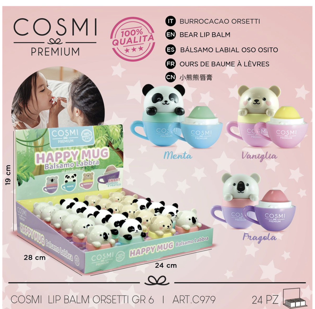 Bálsamo labial animal party