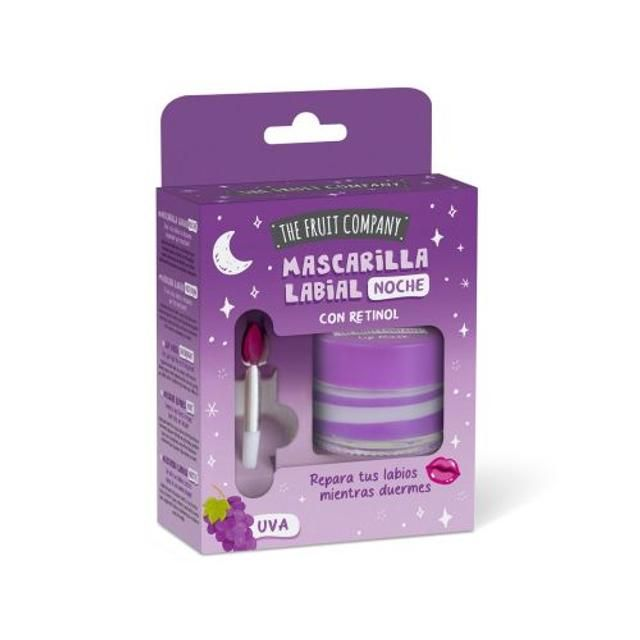 The Fruit Company Mascarilla Labial de Noche Uva con Retinol | Overnight Lip Mask
