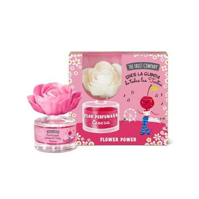 The Fruit Company Flor Perfumada Cereza – Ambientador Decorativo con Aroma Duradero