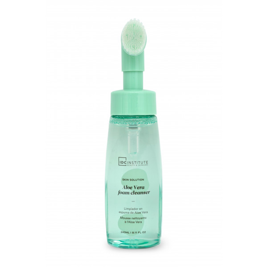 Limpiador con espuma aloe vera
