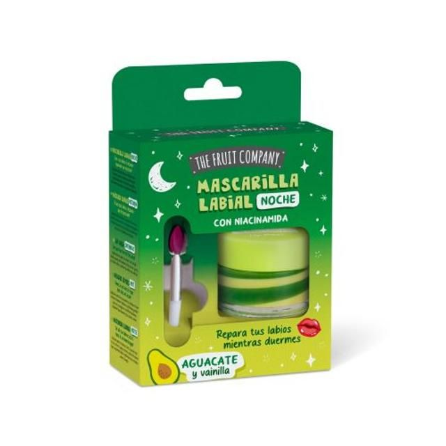 The Fruit Company Mascarilla Labial de Noche Aguacate y Vainilla con Niacinamida | Overnight Lip Mask